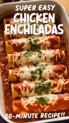 Make dinner special with our easy chicken enchiladas. A recipe enchiladas lovers will adore!