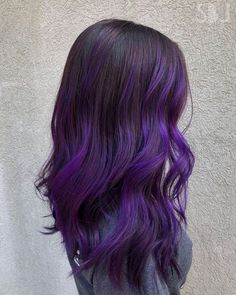 Midnight Purple Hair, Purple Hair Ideas, Blue Hair Extensions, Purple Hair Extensions, Purple Brown Hair, Purple Hair Color Ideas, Purple Hair Color, Midnight Purple