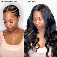 Sew In On Natural Hair, Glueless Closure Sew In, Weave Sew In, Lace Closure Sew In, Weave On, Closure Sew In, Diy Natural Hair Styles, Sew In Braid Pattern