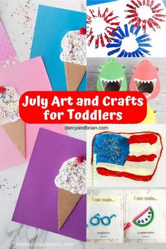 july art and crafts for toddlers