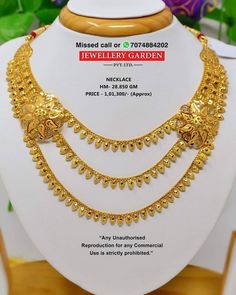 Lohori Gold Necklace, Rani Har, Gold Jewellery India, Bridal Necklace Designs, Layer Chain, Gold Pearl Jewelry, Indian Jewelry Earrings