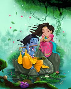 ArtStation - Radha krishna #1, Santh Thapa Wallpaper Radha Krishna