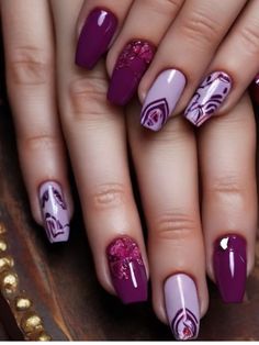 75+ Gorgeous Fall Red Nail Designs and Ideas | Sarah Scoop