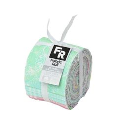 a roll of fabric with a tag on it that says fabric for sale in the store