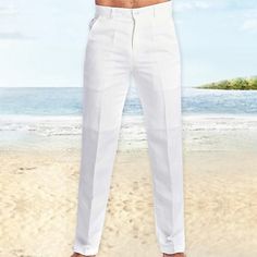 Category:WE-Pants; Season:Spring   Fall; Fabric:Linen / Cotton Blend; Gender:Men's; Style:Streetwear,Basic,Stylish; Occasion:Outdoor,Casual,Daily; Fit Type:Regular Fit; Function:Comfort; Waistline:Mid Waist; Pattern:Plain; Design:Straight Leg; Pants Type:Summer Pants,Linen Pants,Beach Pants,Trousers; Fly Type:Elasticity,Drawstring; Front page:FF; Listing Date:12/20/2022; Production mode:External procurement; Hips:; Length:; Waist:; Fit US Size:; Fit UK Size:; Fit EU Size: Linen Beach Pants, Slim Pants Outfit, Basic Streetwear, Mens Linen Pants, Streetwear Winter, Hoodies Men Style, Winter Fashion Coats, Cotton Linen Pants, Track Suit Men