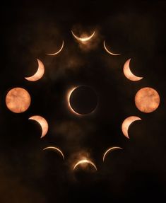 the solar eclipse is seen through the clouds in this composite image taken on july 29, 2012