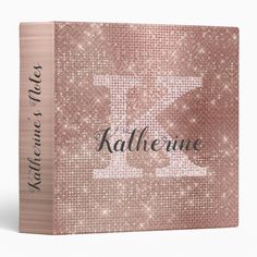 a rose gold sequinized box with the word kallehemme on it