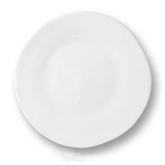 an empty white plate on a white background