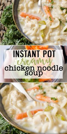 instant pot creamy chicken noodle soup