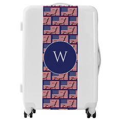 USA Flag | Monogram Monogram Luggage, Aesthetic Gift, Patriotic Flag, Usa Flag, Travel Aesthetic, Travel Essentials, Travel Accessories, Car Accessories, Gift Set