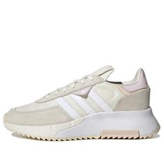 (WMNS) adidas Retropy F2 'Off White Almost Pink' GW9408 (SNKR/Casual/Women's) Adidas Sneakers With Three Stripes Branding, White Three Stripes Sneakers, Sporty Cream Adidas Sneakers, Adidas Retropy F2, Adidas Retropy, Stylish Sneakers, Adidas Women, Perfect Pair, Low Top