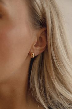 18k gold dome earrings Tarnish Resistant Rounded Earrings For Everyday, Dome Earrings, Timeless Gold Tarnish-resistant Huggie Earrings, Gold Dome Earrings, Silver Dome Earrings, Minimalist 14k Gold-filled Huggie Earrings, Elegant Gold-tone Brass Huggie Earrings, Oval Stud Earrings, Minimal Earrings