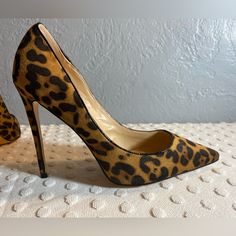 Fsj Leopard Print Stiletto Heel Height: Heel Measures Approx. 12 Cm/4.75" (Varied Slightly By Size) Synthetic Material: Environmentally Synthetic Materials, No Animal Are Hurt During The Production. Special Design: With Simple But Classic Design, Sexy Pointy Toe, Stiletto Heels, Fashion Leopard Print And Slip On Design Easy To Wear. Nwot Condition, But Please See All Pics For The Accuracy Of My Description As Well As The Condition Of The Shoe. Contact Me With Any Other Questions You May Have. Th Leopard Print Heels With 4-inch Pointed Toe, Leopard Print High Heel Evening Heels, Evening Leopard Print High Heels, Trendy Leopard Print High Heels, Fitted Leopard Print Heels, Elegant Leopard Print Heels For Party, Elegant Fitted Leopard Print Heels, Chic Leopard Print Heels With Pointed Toe, Leopard Print Pointed Toe Heels For Evening