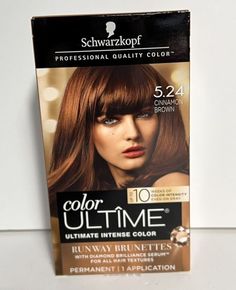 Hair Color Schwarzkopf, Schwarzkopf Hair Colour, Cinnamon Brown Hair Color, Cinnamon Brown Hair, Boxed Hair Color, Schwarzkopf Hair Color, Schwarzkopf Color, Caramel Blonde, Brown Hair Color