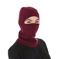 Warm and functional, this balaclava combines all the benefits of a hat and neck gaiter into one great item! Great for use under a hat or hood of a jacket, this item will soon become a fan favorite. Cover your head, ears, and mouth on the coldest of days, or pull it back and just utilize the neck covering if the temperatures rise. Versatility abounds with this balaclava. Windproof Functional Balaclava For Cold Weather, Functional Balaclava With Adjustable Hood For Outdoor Activities, Functional Winter Balaclava For Protection, Functional Breathable Balaclava For Cold Weather, Warm Functional Balaclava For Winter Sports, Warm Functional Balaclava For Outdoor, Breathable Balaclava For Skiing In Winter, Breathable Solid Hat For Winter, Breathable Winter Hats