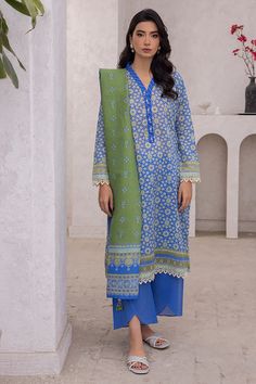 Zellburry Embroidered Shirt Shalwar Dupatta - 1104 Essential Summer Lawn Collection 2024 Default Title Zellburry Embroidered Shirt Shalwar Dupatta - 1104 Essential Summer Lawn Collection 2024 Original brand suit fabric and photography lite diffrance in actual print. Designer Green Cotton Unstitched Suit, Designer Cotton Lawn Suit For Summer, Green Cotton Unstitched Suit For Designer Wear, Spring Festive Unstitched Cotton Suit, Cotton Sets With Printed Motifs For Wedding, Spring Festive Cotton Unstitched Suit, Fitted Cotton Lawn Suit With Dabka Work, Green Mulmul Unstitched Suit With Long Sleeves, Cotton Blue Dupatta With Dabka