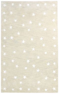 a rug with white stars on it