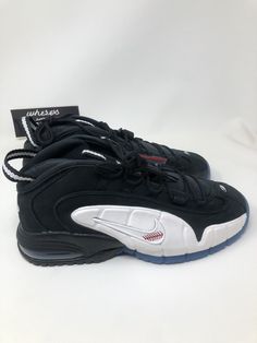 100% authentic products, guaranteed.  We DO NOT sell fakes, variants or b-grades.  Only purchased from authorized retailers.  Bid with confidence, check out our 100% feedback Item Description Name:  Nike Air Max Penny 1 Social Status Recess Black Style number:  DM9130-001 Condition: Brand New w/ box and tissue paper (deadstock) and extra sets of laces and interchangeable swooshes  Size: US men's 10.5 Shipping and Handling Domestic ? Shipped as soon as payment is received.  Double boxed shipped a Black Sneakers With Air Max Cushioning For Sports, Black Basketball Shoes With Air Max Cushioning For Sports, Nike Black Basketball Sneakers, Black Basketball Shoes With Air Max Cushioning, Nike Black Basketball Shoes, Black Mid-top Basketball Shoes, Black Low-top Sneakers For Sports Events, Black Fade-resistant Basketball Sneakers, Casual Black Basketball Shoes With Air Max Cushioning