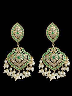 Ready to ship choker with earrings and Tika gold plated stones - Cz Polki shell pearls used Earrings 4.3 inches long Green Kundan Chandbalis For Reception, Bollywood Green Bridal Earrings For Reception, Green Meenakari Bridal Earrings For Reception, Green Bridal Earrings For Reception On Diwali, Green Bridal Earrings For Reception At Diwali, Green Bridal Earrings For Reception During Diwali, Green Bridal Earrings For Reception And Festivals, Green Chandbalis For Diwali Reception, Green Bollywood Chandbalis For Reception