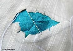 a piece of fabric that has been stitched together