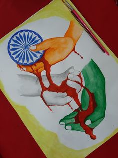 Independence Day Painting Ideas, Independence Day Painting, Unity Drawing, Day Painting Ideas, Art Competition Ideas, Independence Day Drawing, Independence Day Poster, School Board Decoration, Creative School Project Ideas