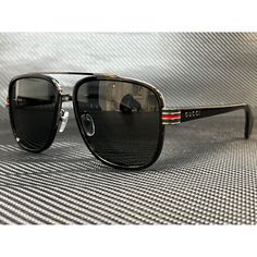 Brand New With Box, Cards, And Never Used! 100% Authentic! Modern Gucci Aviator Sunglasses, Designer Black Aviator Sunglasses With Uv Protection, Gucci Black Aviator Sunglasses With Uv Protection, Designer Black Aviator Sunglasses, Casual Black Gucci Aviator Sunglasses, Box Cards, Black Aviators, Men Sunglasses, Gucci Accessories