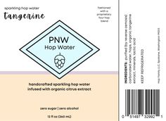 label design for pnw hop water