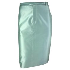 Chic Party Bottoms By Gucci, Elegant Gucci Evening Skirt, Chic Gucci Party Skirt, Chic Gucci Party Bottoms, Blue Satin Bottoms For Formal Occasions, Formal Blue Satin Bottoms, Fitted Elegant Gucci Bottoms, Formal Silk Skirt For Summer, Blue Fitted Silk Skirt