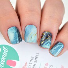 We're crying tears of joy over this amazing Mermaid Tears design! With stunning swirls and a marble effect throughout these nail wraps give you a truly unique look for all occasions. Already have this look? Show us your nails #personail_mermaidtears Each Personail pack includes: For Adult Sizes ✨ 16 Nail Polish Wraps of 8 different sizes ✨ 1x Disposable Mini Nail File ✨ 1x Orange Stick to push your cuticles back 1. Buff Start with clean dry hands. Buff nail surface of nail for wraps to adhere be Splash Nail Art, Marvel Nails, Tears Design, Crying Tears, Buff Nails, Orange Stick, Mermaid Tears, Transparent Nails, Mermaid Nails