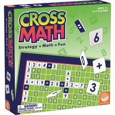 the cross math game is in its box