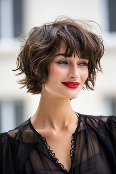 French Cut: 59+ charmante Stile für jede Frau - hairtastic.de Styles For Thinning Hair, Front Bangs Hairstyles, Easy Short Hair Styles, French Chignon, Layers Tutorial, Butterfly Bob, Easy Short Hair, Shaggy Bob Hairstyles, Easy Butterfly