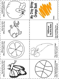 the worksheet is filled with pictures to help students learn how to draw and color