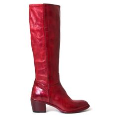 Lemargo AH22A in Ranch Rosso – Bulo Heel Tap, 2 Inch Heels, Knee High Leather Boots, Clothing Hacks, Rubber Heels, High Boots, Lookbook Outfits, Knee High Boots, Knee High