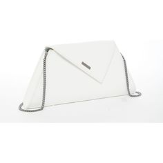 The Angelica white clutch bag is made from saffiano leather and accented with a diagonal flap. Features a fabric-lined interior with a zipped pocket and a zip closure at the top. A removable crossbody chain strap that can be worn over the shoulder or as a clutch. This will be your go-to day to night handbag. OUTSIDE: White INTERIOR: Teal HARDWARE: Gunmetal/Pewter WIDTH: 7.5″-12.5" HEIGHT: 5.5″ DEPTH: 1.5″ STRAP DROP: 21″ Organized Bed, White Clutch, Pet Gear, Leather Clutch Bags, Mobile Photography, Leather Clutch, Chain Strap, White Leather, Cloth Bags