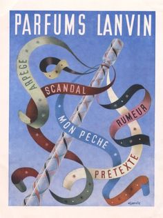 Lanvin (Perfumes) 1943 Rumeur Arpege Mon Peché Scandal Pretexte