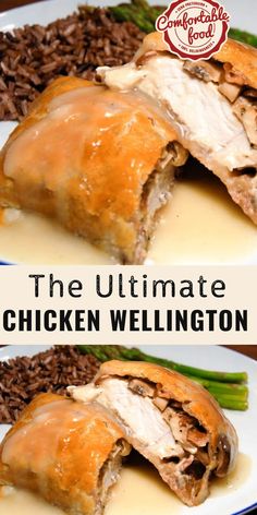 the ultimate chicken wellington recipe is ready to be eaten