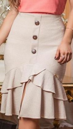 Modest Long Skirts, Pola Rok, Skirt Trends, Work Skirts, Trending Fashion Outfits