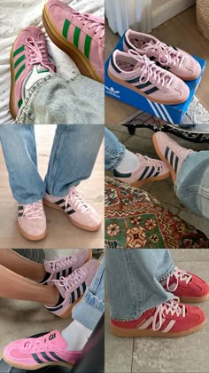 New obsession Pink Adidas Spezial 🥰  #adidas #obsessed #new #trendy #trending #pink Pink Spezial Adidas, Boston Birks, Adidas Fit, Birthday Shoes, Samba Adidas, Nike Kicks, Cute Summer Wallpapers