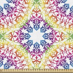 a cross stitch pattern that looks like it has been made with different colors and shapes