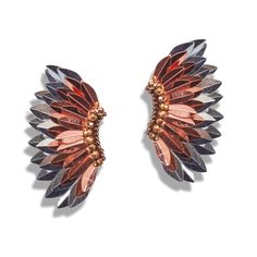 Refined and sophisticated, the Rose-gold Silver Small Wing Earrings put a boho-chic spin on your usual formal accessories. These angel wing earrings show off rose gold and dark silver-toned beads arranged in the shape of a butterfly or angel wing, adding personality and luxury to your nightly attire. Size: Length: 2''/ Width: 1'' Party Beaded Rose Gold Earrings, Beaded Rose Gold Earrings For Party, Elegant Rose Gold Beaded Earrings For Party, Elegant Rose Gold Beaded Party Earrings, Small Wing, Formal Accessories, Winter Inspired, Angel Wing Earrings, Wing Earrings