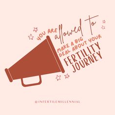 a red bullhorn with the words you are allowed to make a big deal about your ideal journey