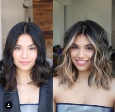 Medium Balayage Hair, Shoulder Length Hair Balayage, Short Hair Balayage, Penteado Cabelo Curto, Cool Hair Color, Shoulder Length Hair