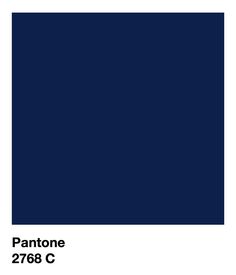 pantone's blue color is shown in the image, it appears to be very dark