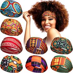 PRICES MAY VARY. Package content: you will receive 8 pieces women headbands in various patterns, sufficient quantity and styles to meet your daily usages or replace hair accessories, you can also share them with your families and friends Delicate style: our stretchy boho print headbands have designed with African and boho printings, with various bright colors, can match with your different outfits and beautify your hairstyle, add delicacy to your dressings Soft and comfortable: these African hea African Headband, Ikat Kepala, Cool Hairstyles For Girls, Sports Workout, African Head Wraps, Workout Headband, Beautiful Braids, Turban Headwrap, Headband Styles