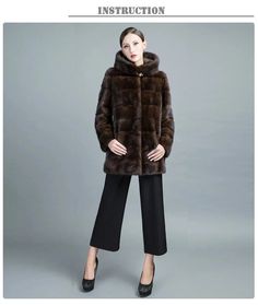 Looking for a warm jacket that not only keeps you cozy but also adds a touch of style to your winter look? Look no further than these fashionable women's jackets. Crafted from genuine leather and mink fur, they offer both warmth and a trendy look. Featuring an eye-catching striped pattern and a fur-trimmed hood, they're perfect for elevating your winter style.Specifications Type: Wide-waisted Thickness: STANDARD Style: Thick Warm Fur Style: Casual Sleeve Style: Regular Sleeve Length(cm): Full Season: Winter Pattern Type: striped Outerwear Type: Real Fur Origin: Mainland China Model Number: TT-01 Material: Fur,Genuine Leather,Mink Fur Hooded: Yes Gender: WOMEN Fabric Type: Silk Cotton Decoration: Fur Craft\Technics: Full Pelt Collar: With Fur Trim Hood Clothing Length: Medium Closure Type: Elegant Brown Winter Outerwear, Elegant Mink Long Sleeve Outerwear, Elegant Long Sleeve Mink Outerwear, Brown Long-sleeved Parka For Fall, Brown Long Sleeve Parka For Fall, Cold Weather Long Fur Coat, Winter Hooded Jacket With Faux Fur Lining, Fur Coat For Cold Weather In Fall, Long Sleeve Fur Coat For Winter