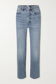 TOTEME's appropriately named 'Classic Cut' jeans are a style you'll turn to time and time again. Cut to sit high on the waist, they've been made in Italy from rigid, organic denim that will soften and break in nicely over time. The straight legs are lightly frayed along the ankle-grazing hem.<br><br>This product was created using Considered Materials. Find out more about NET SUSTAIN <a href="https://www.net-a-porter.com/en-gb/campaigns/net-sustain"&g… Toteme Jeans, Net Sustain, Dress Flats, Classic Jeans, Straight Leg Denim, Fall Shopping, Everyday Wardrobe, Cut Jeans, Net A Porter