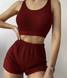 Pambahay Outfit, Dress Korea, Top With Shorts, Female Biker, Sleepwear Fashion, Solid Tank Tops, Beautiful Pakistani Dresses, Tank Top Outfits, One Piece Outfit