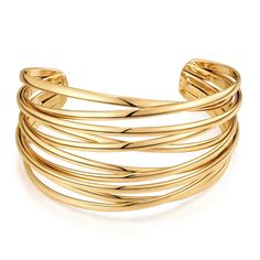 PRICES MAY VARY. Chunky Gold Cuff Bracelets: ENSKEFEN gold cuff bracelet features a modern and chic multi-layer cross wire and open cuff design, unique wide open cuff bangle is classic in style. It is the ultimate statement piece that will make you stand out from the crowd. Multi-layer Cross Wire Cuff Bracelet: ENSKEFEN wide cuff bracelets are made of 18K gold-plated brass, lead-free, nickel-free and hypoallergenic. The gold cuff bracelet is lightweight and comfortable design making it easy to w Gold Cuff Bracelets, Chunky Cuff Bracelet, Gold Arm Cuff, Chunky Gold Bracelet, Arm Cuff Bracelet, Wire Bangle Bracelets, Open Bangle Bracelet, Gold Cuff Bracelet, Open Cuff Bracelet