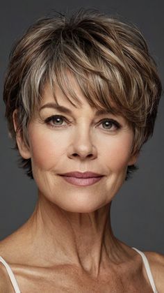 Perfect Your Look with wash and wear style Short Hairstyles for Women Over 50 🍂 Best Short Hairstyles, Hairstyle Short, Short Hairstyle, Short Hair With Bangs