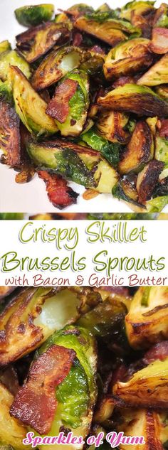 grilled brussel sprouts with bacon and garlic